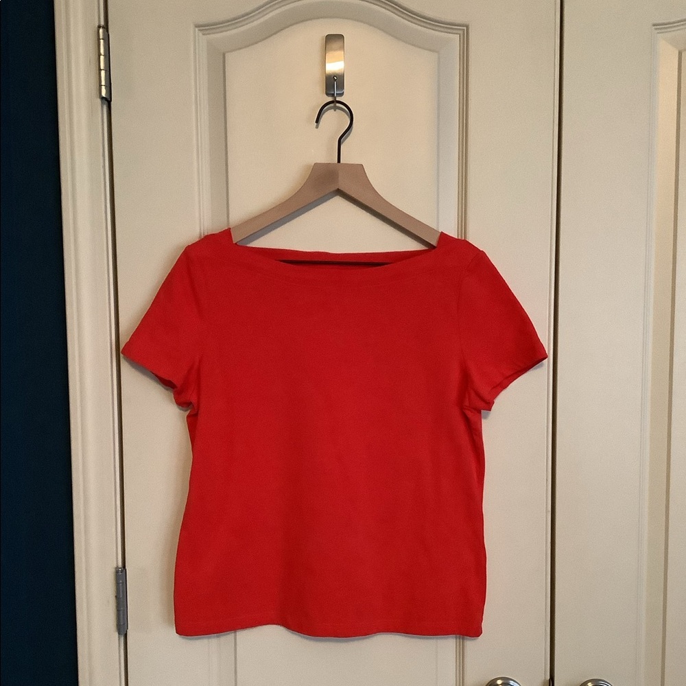 Kate Spade Broome Street Essential Tee with Bow Size L